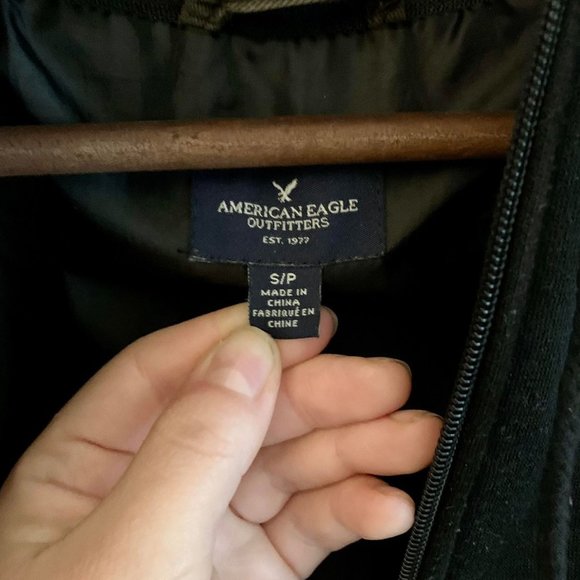 Black and green vegan leather moto jacket - Picture 8 of 10